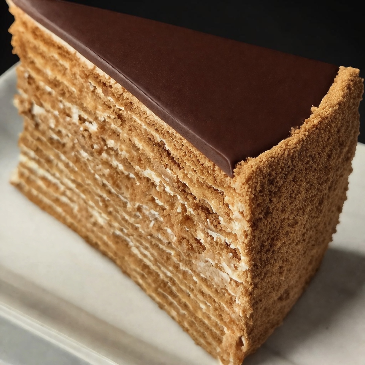 Chocolate Honey Layer Cake (Spartak)