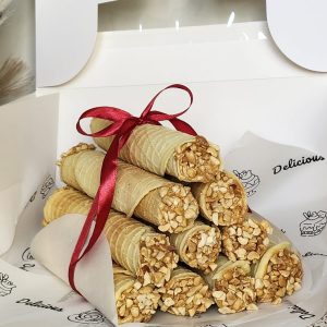 Ukrainian Wafer Rolls with Dulce de Leche Cream